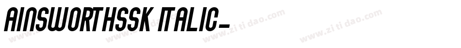 AinsworthSSK Italic字体转换